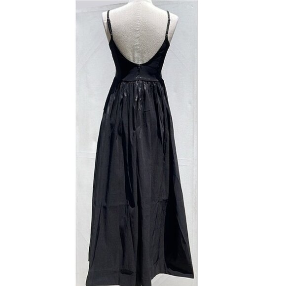NWT FOR LOVE AND LEMONS DORIS SLEEVELESS BLACK MIDI DRESS SIZE S - Picture 6 of 9